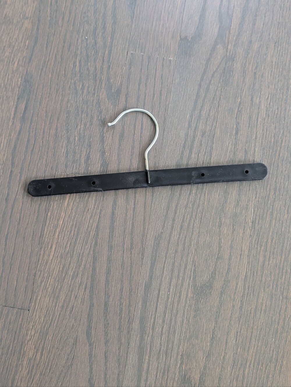 Black Plastic Space-Saving Wonder Hanger / Closet Organizer Bar